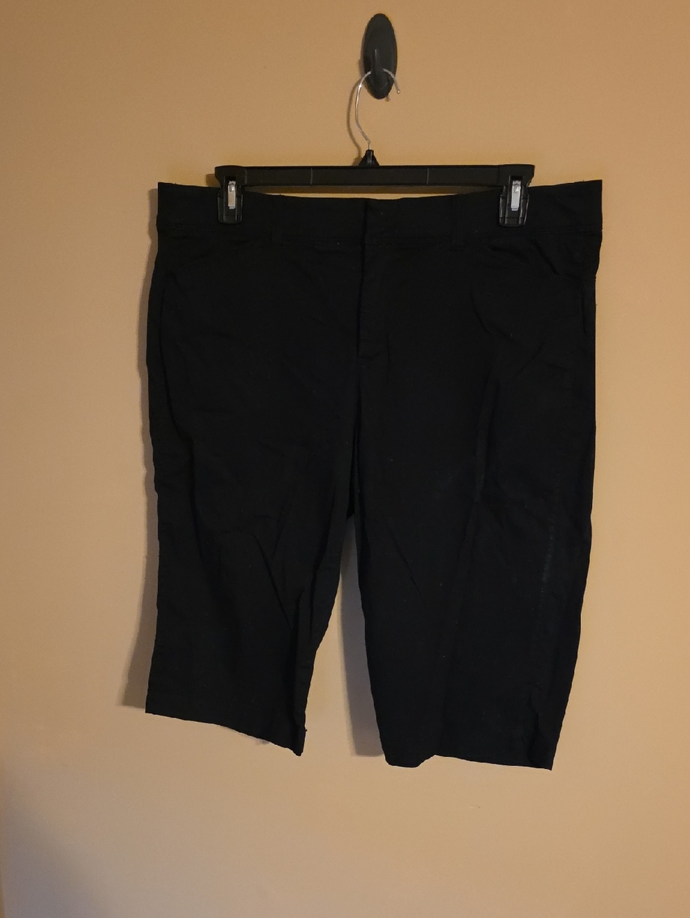 Womens Intro Stretch Capri Pants Black Size 16